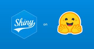 The Shiny hex next to the Hugging Face emoji logo