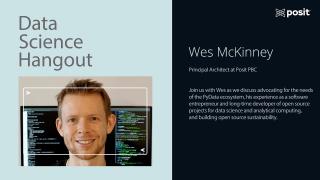 Wes McKinney @ Posit | Data Science Hangout